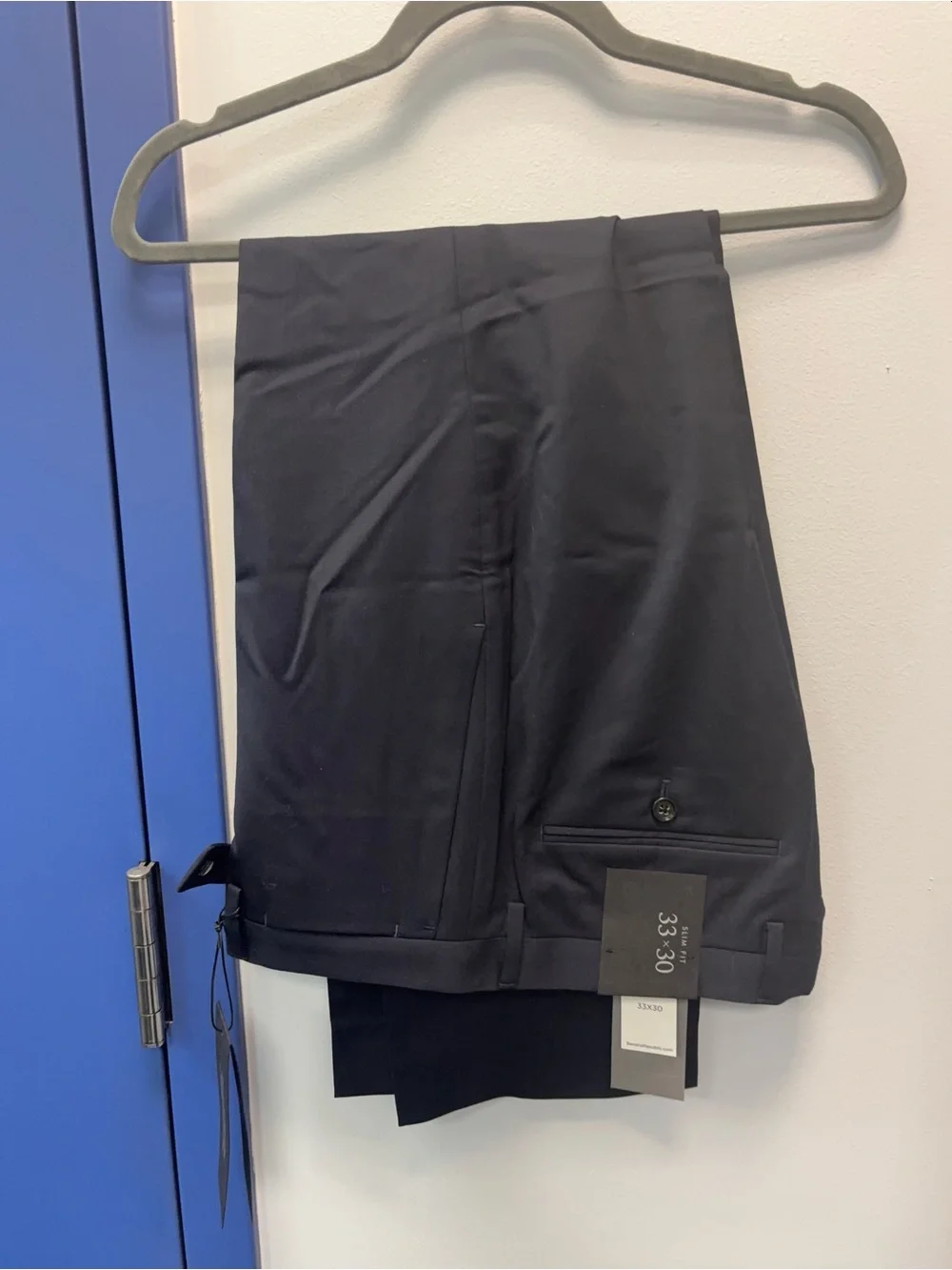 Banana Republic Slim Fit Dress Pants in Navy